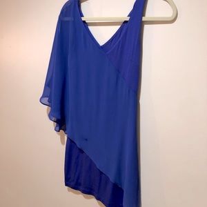 Blue BEBE bodycon mini dress